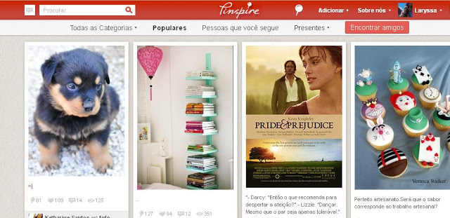Conheça o site para se inspirar: Pinspire