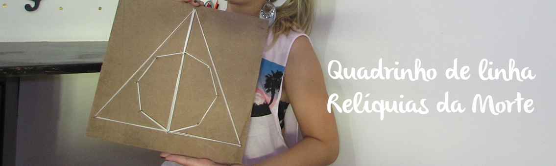 DIY: Quadrinho de linha –  Relíquias da Morte